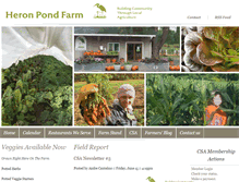 Tablet Screenshot of heronpondfarm.com